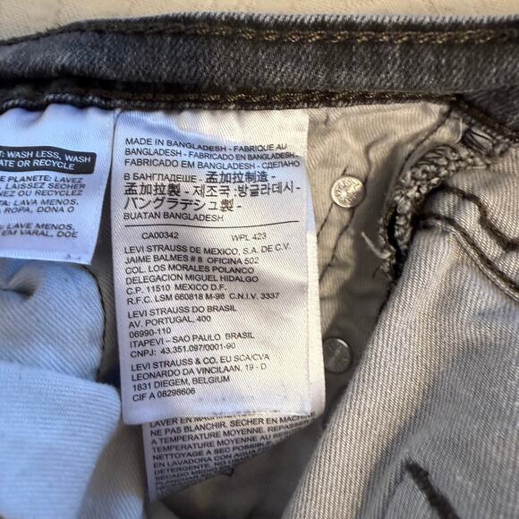 Levi's 541 Men's Jeans Gray Wash Denim Stretch Straight Leg Size 39x32 - Picture 8 of 10